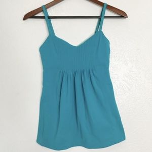 Lululemon Yoga Tank Top Oasis Smocked Aqua Teal XS